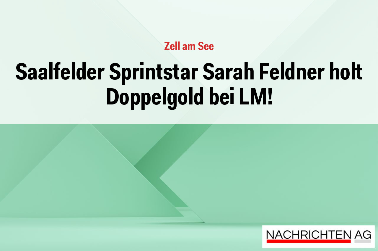 Saalfelder Sprintstar Sarah Feldner holt Doppelgold bei LM!