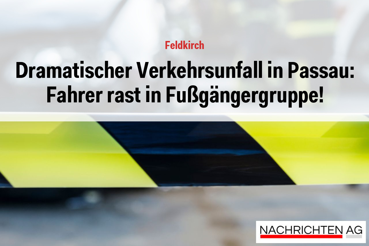 Dramatischer Verkehrsunfall in Passau: Fahrer rast in Fußgängergruppe!