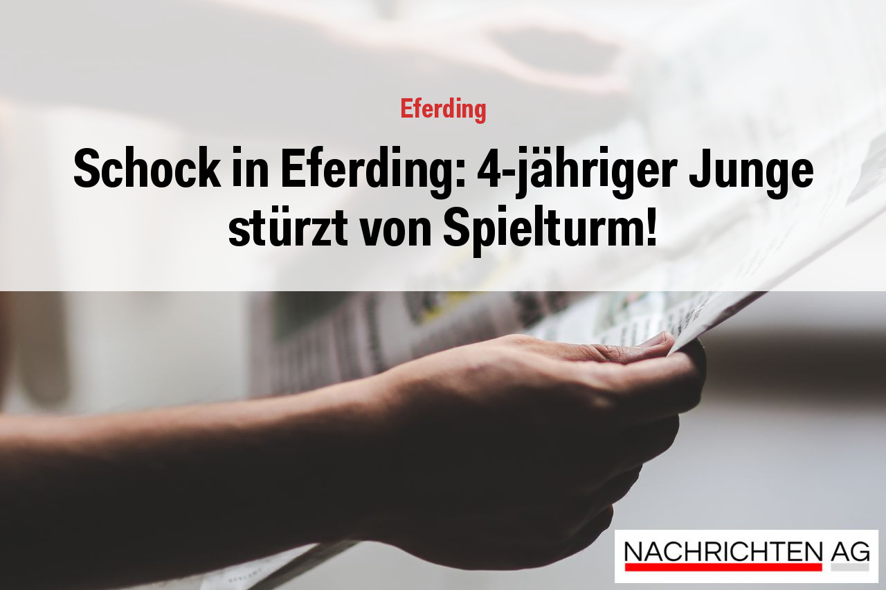 Schock in Eferding: 4-jähriger Junge stürzt von Spielturm!