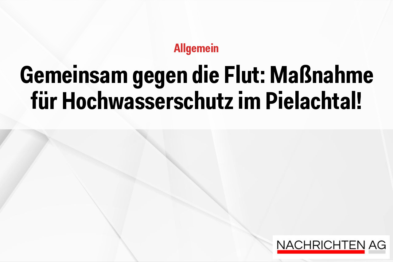 Gemeinsam gegen die Flut: Maßnahme für Hochwasserschutz im Pielachtal!