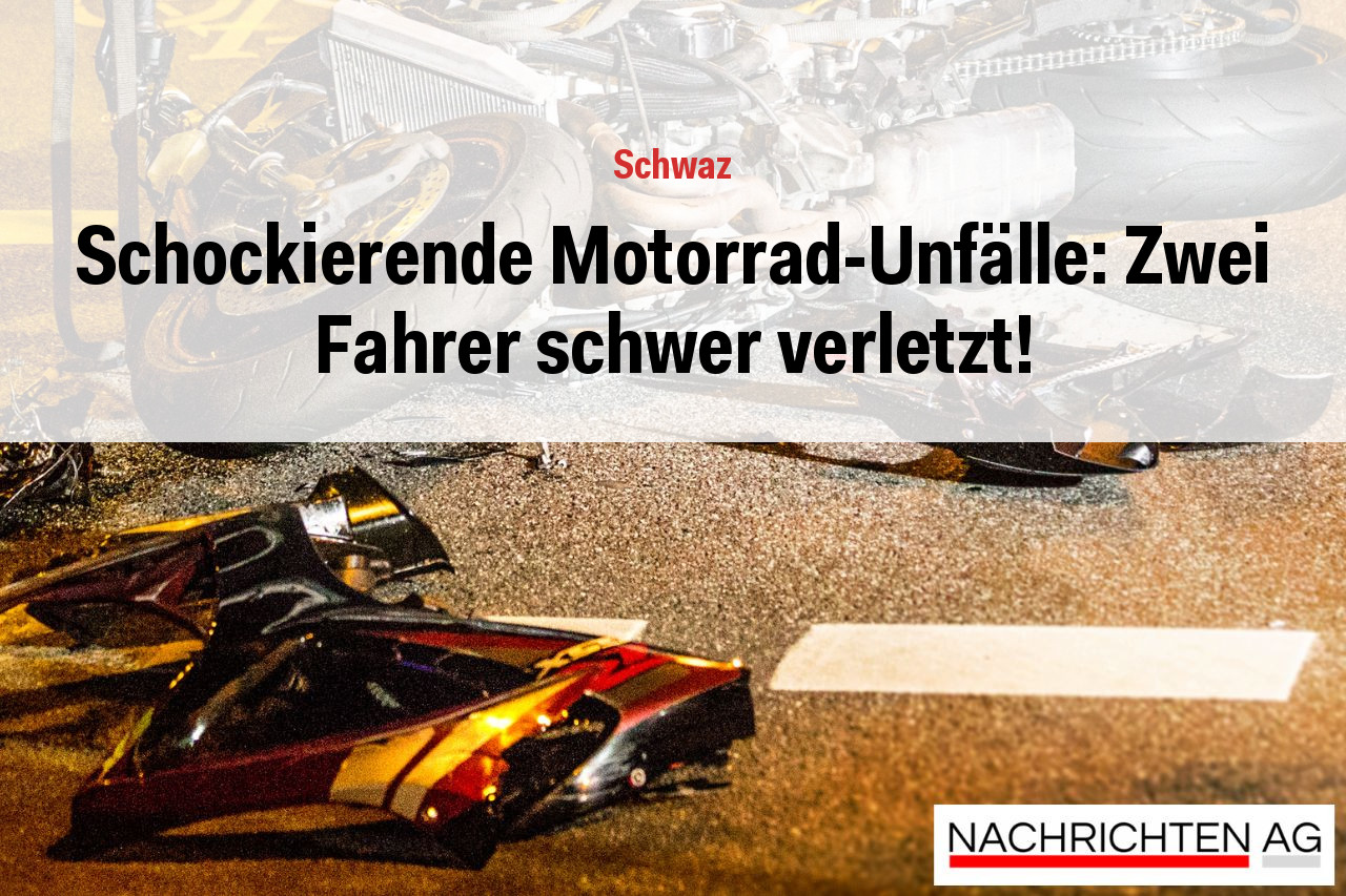 Schockierende Motorrad-Unfälle: Zwei Fahrer schwer verletzt!