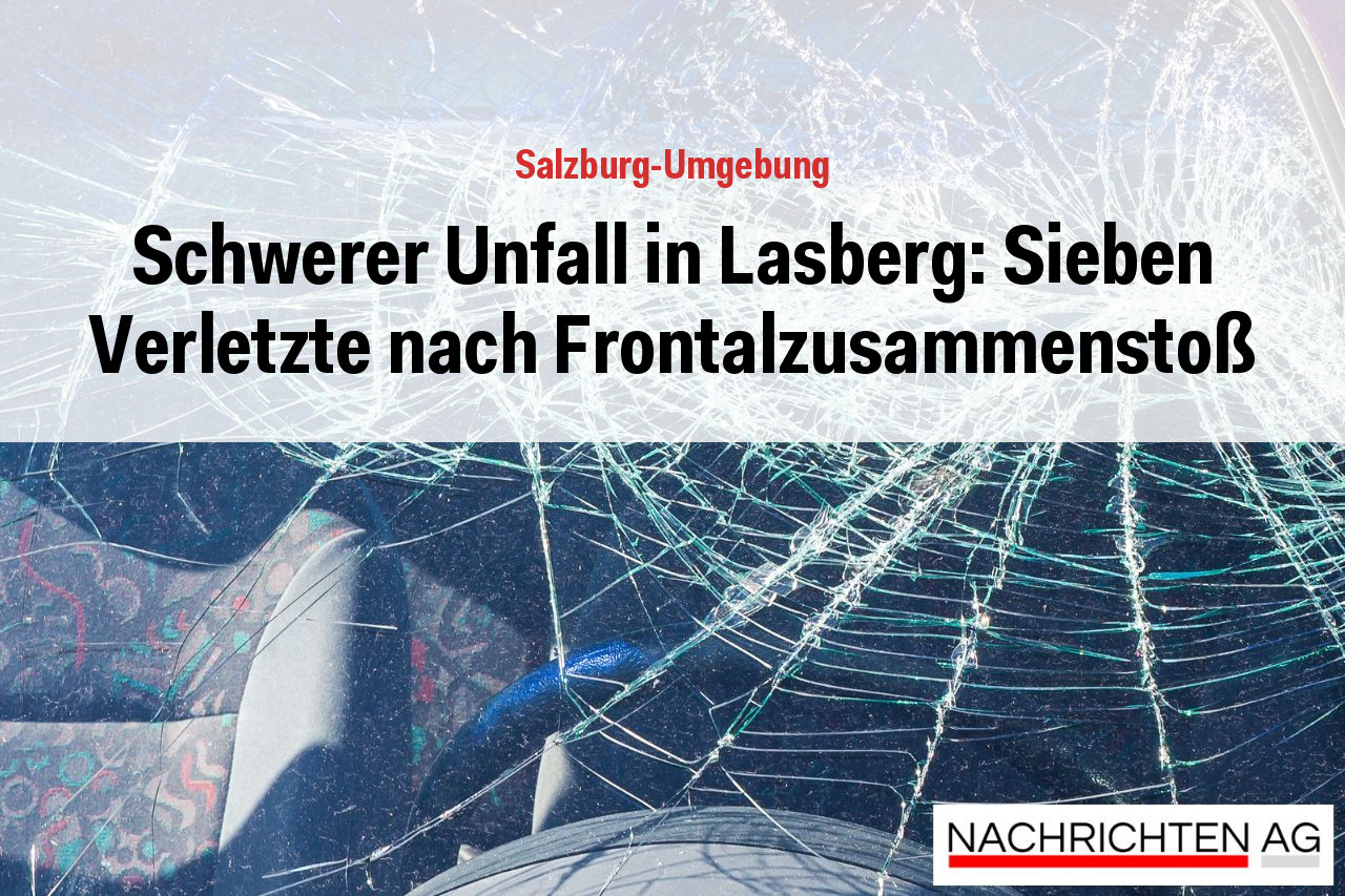 Schwerer Unfall in Lasberg: Sieben Verletzte nach Frontalzusammenstoß