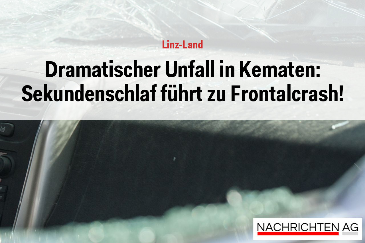 Dramatischer Unfall in Kematen: Sekundenschlaf führt zu Frontalcrash!